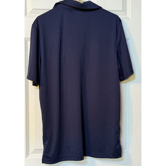 Chicago Bears Polo Shirt Men L Navy Blue Knit NFL Team Apparel New With Tag - Picture 2 of 6